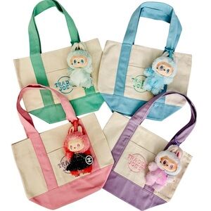 Trader Joe's x Labubu Matching Set (All 4 tote and Labubu included as pictured)